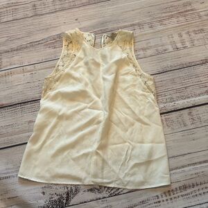 7 For All Mankind Ivory Lace Top